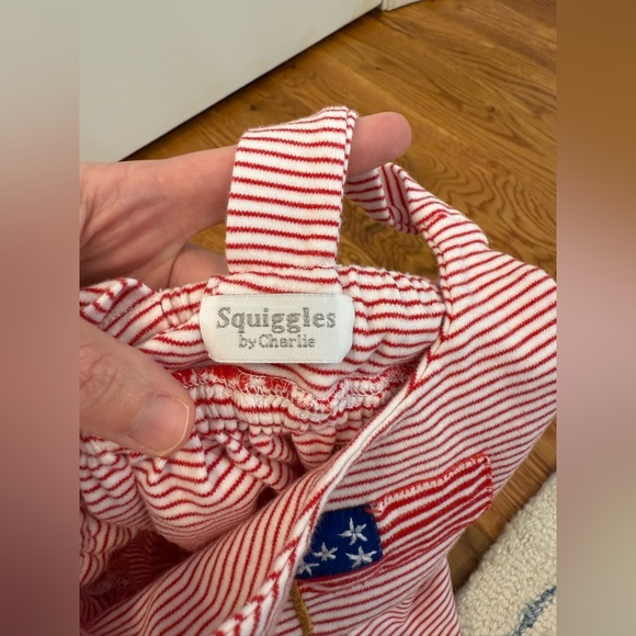 Squiggles by Charlie Red and White dress with American Flag Size 2T - Picture 7 of 8